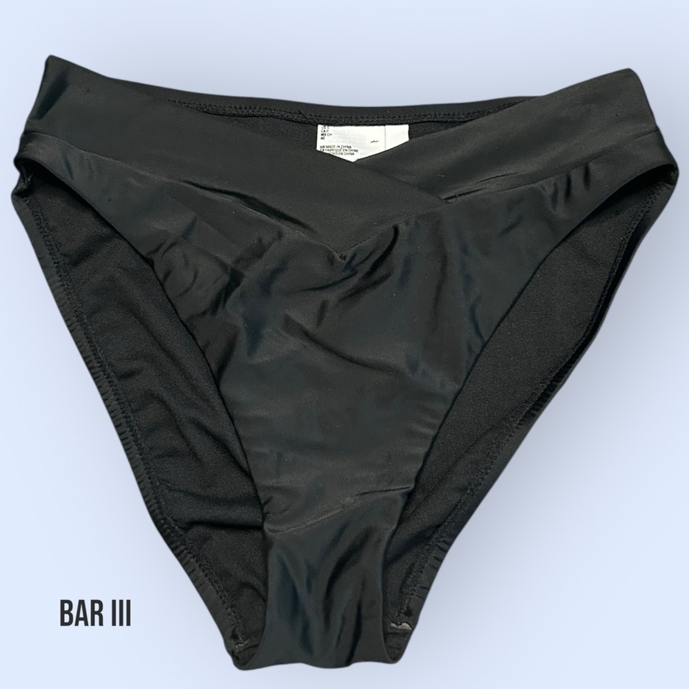Black V-Waist Bikini Bottoms